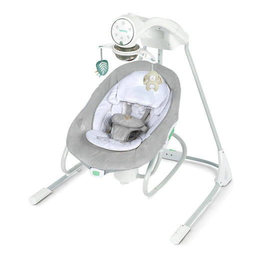 Ingenuity InLighten 2-in-1 Soothing Baby Swing & Rocker (Remy) - Kidsy