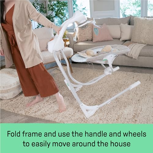 Ingenuity InLighten 5 - Speed Baby Swing (Kitt Fox) - Kidsy