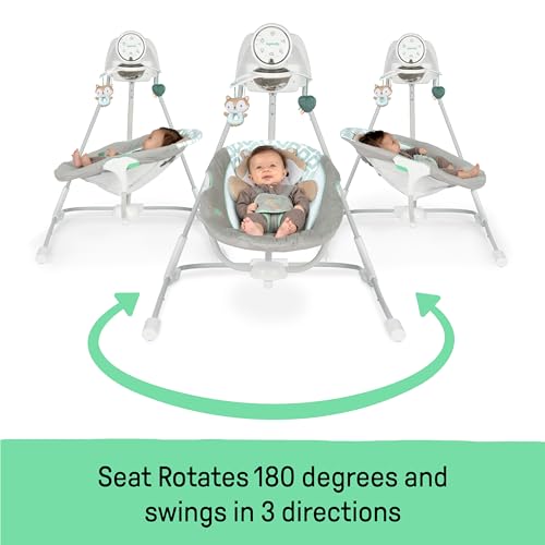 Ingenuity InLighten 5 - Speed Baby Swing (Kitt Fox) - Kidsy