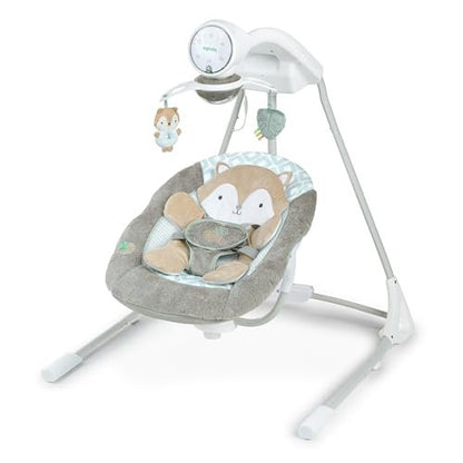 Ingenuity InLighten 5 - Speed Baby Swing (Kitt Fox) - Kidsy