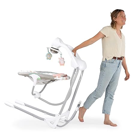 Ingenuity InLighten 5 - Speed Baby Swing (Nally Owl) - Kidsy