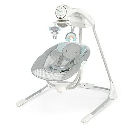 Ingenuity InLighten 5 - Speed Baby Swing (Van Elephant) - Kidsy