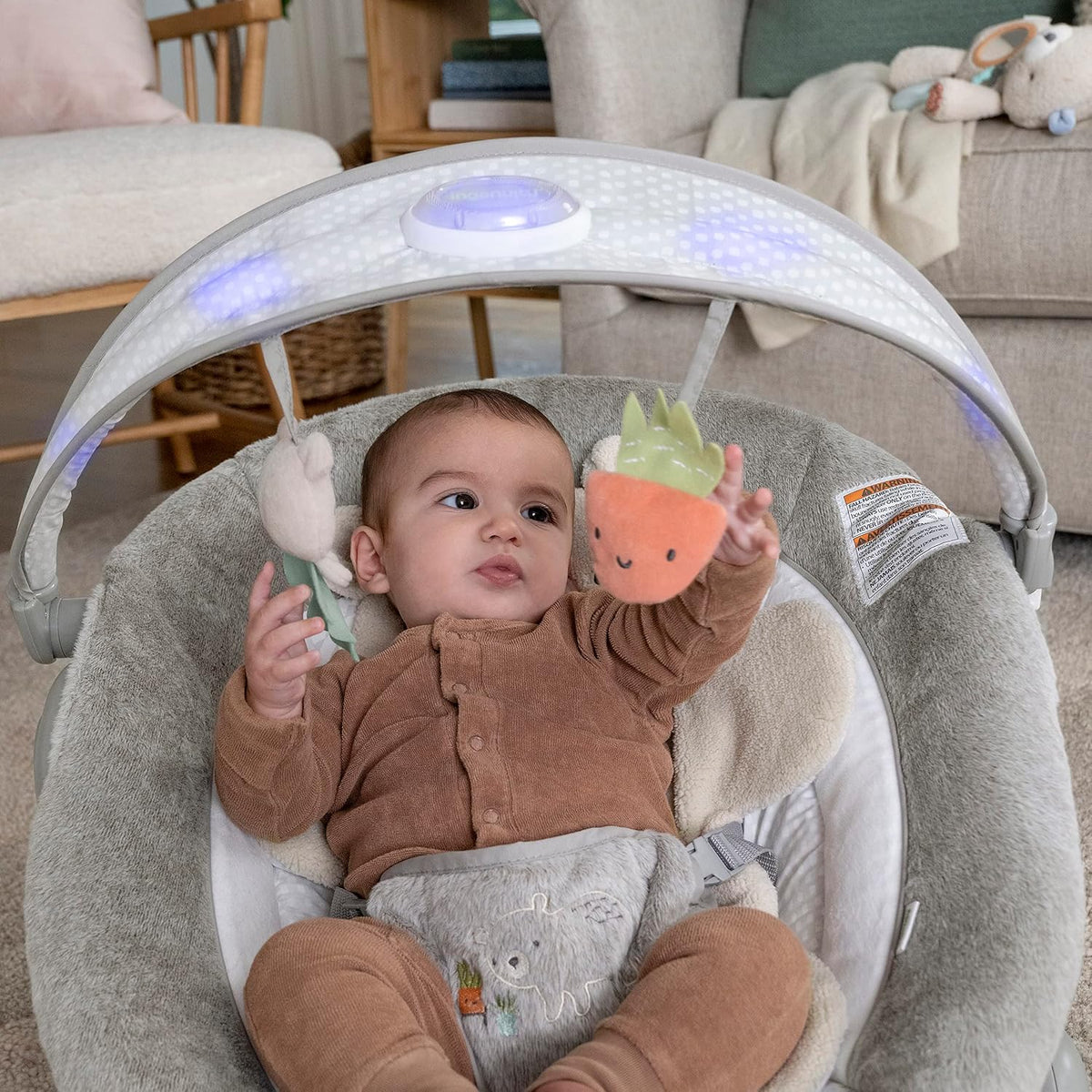 Ingenuity InLighten Baby Bouncer (Nate) - Kidsy