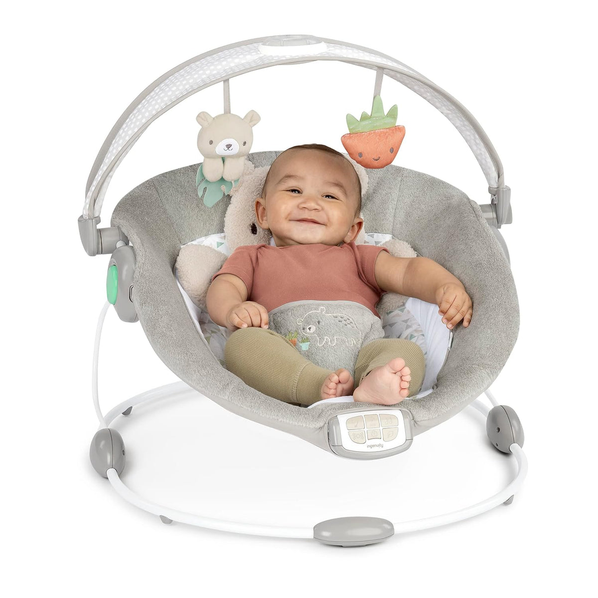 Ingenuity InLighten Baby Bouncer (Nate) - Kidsy