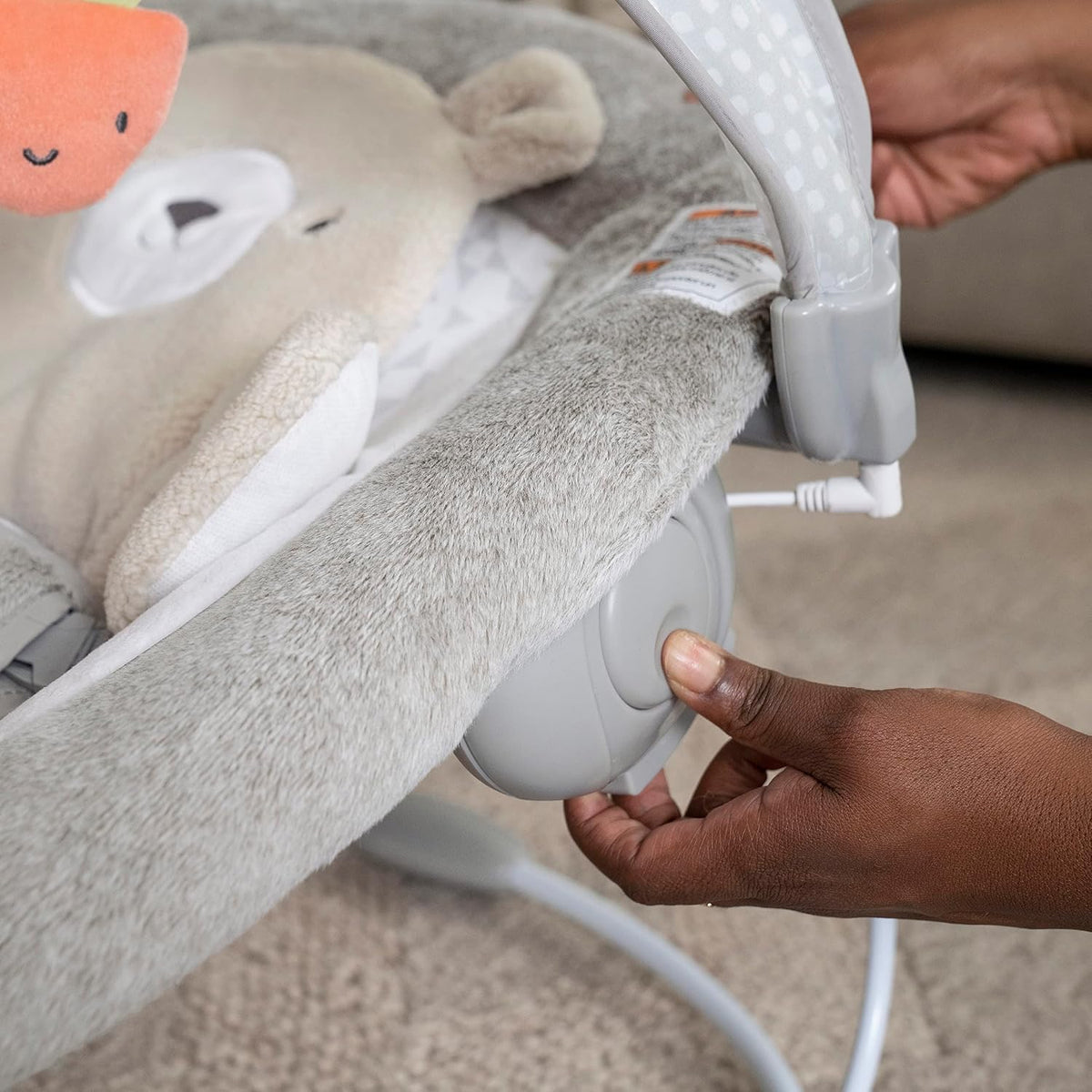 Ingenuity InLighten Baby Bouncer (Nate) - Kidsy