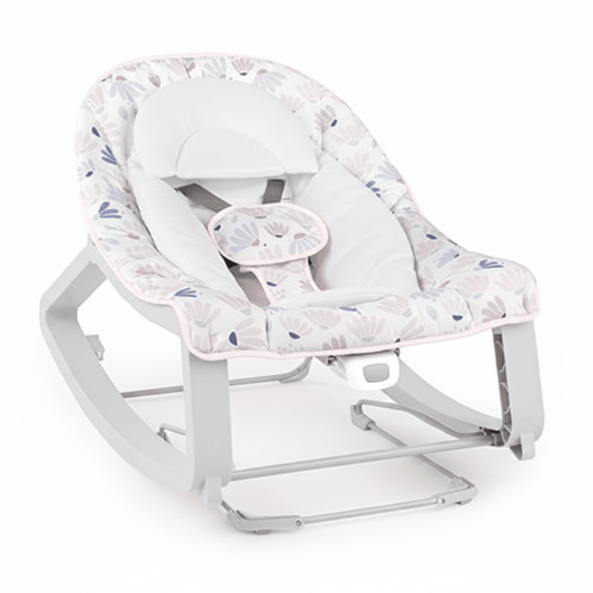Ingenuity Keep Cozy 3-in-1 Bounce & Rock Seat (Pink Burst) - Kidsy
