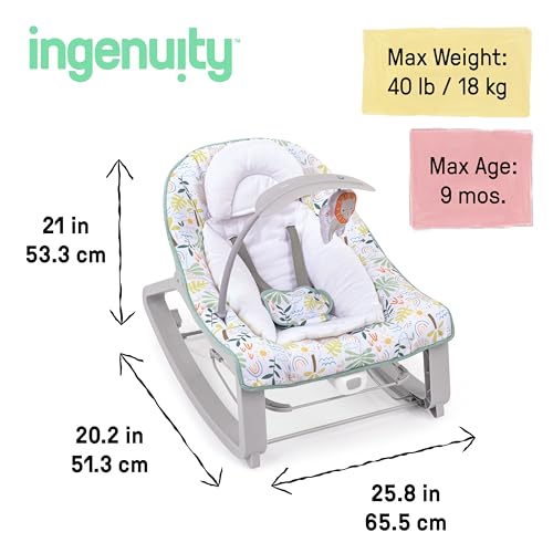 Ingenuity Keep Cozy 3 - in - 1 Bouncer Rocker (Madi) - Kidsy