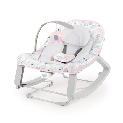 Ingenuity Keep Cozy 3 - in - 1 Grow with Me Vibrating Baby Bouncer Seat (Pink Burst) - Kidsy