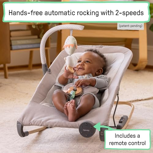 Ingenuity Keep Inmotion Automatic Baby Rocking Seat (Soulful Skies) - Kidsy