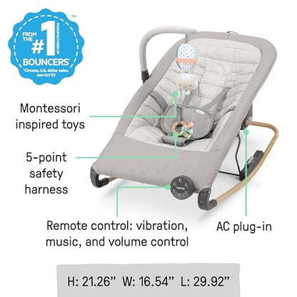 Ingenuity Keep Inmotion Automatic Baby Rocking Seat (Soulful Skies) - Kidsy