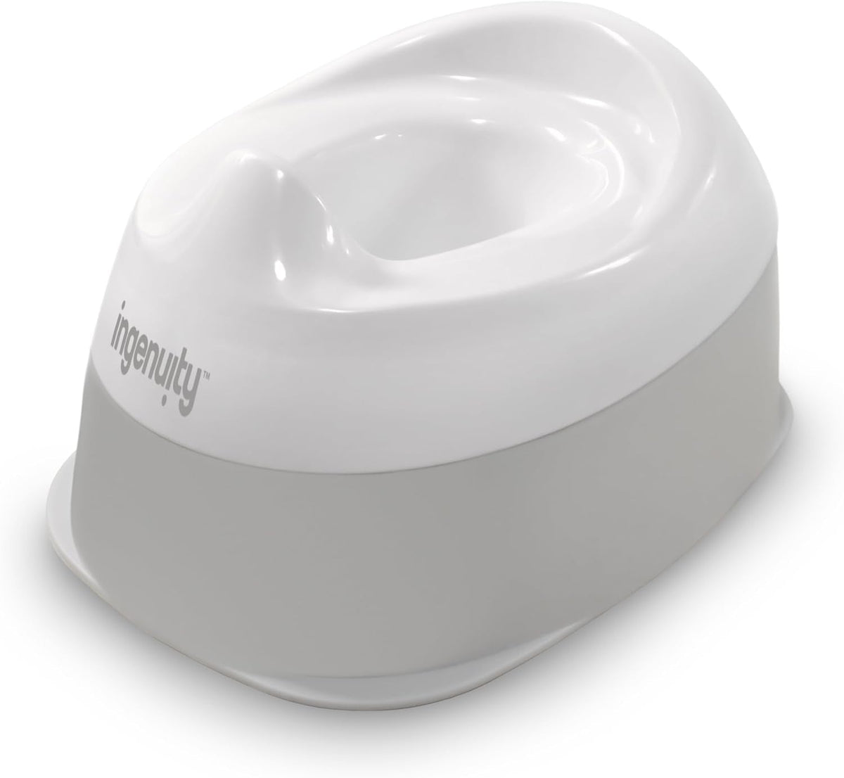 Ingenuity Ready Set Go Potty Training Toilet (White/Grey) - Kidsy