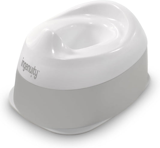 Ingenuity Ready Set Go Potty Training Toilet (White/Grey) - Kidsy