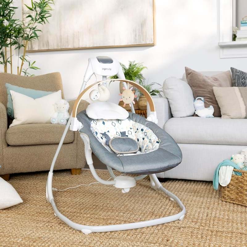 Ingenuity SimpleComfort Compact Soothing Swing (Parker) - Kidsy