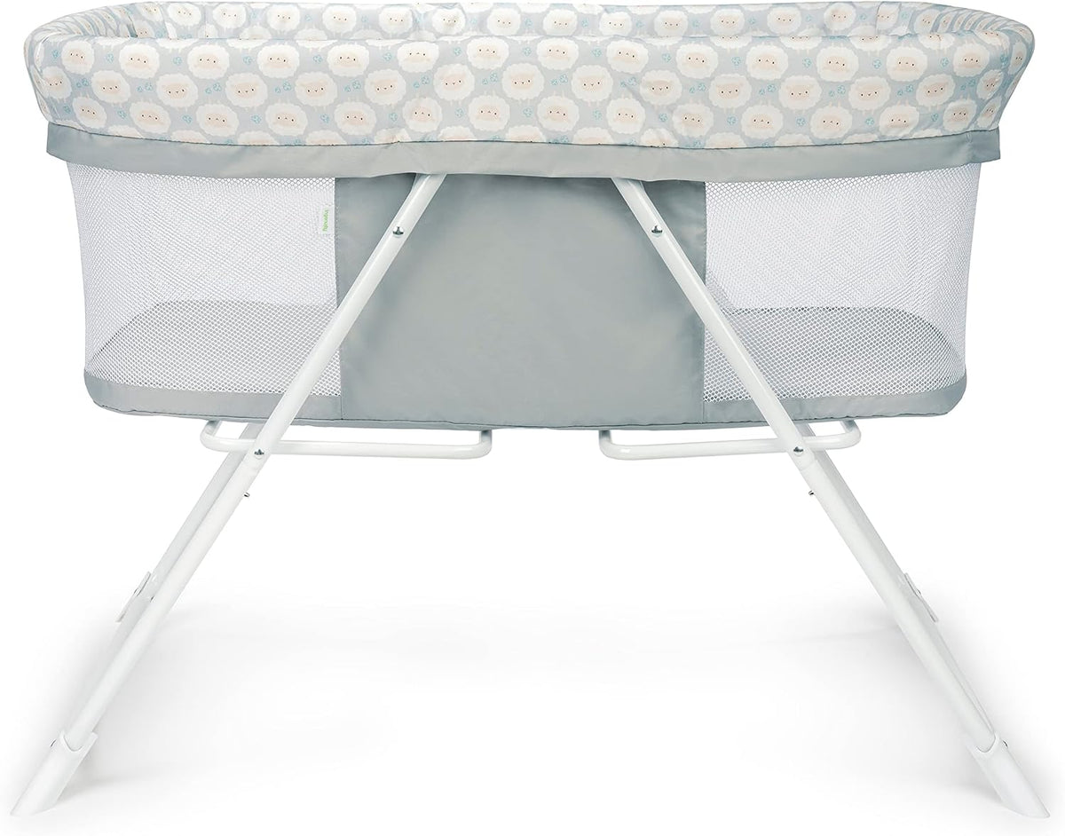 Ingenuity Snooze & Stow Portable Folding Rocking Bassinet (Sheppy) - Kidsy