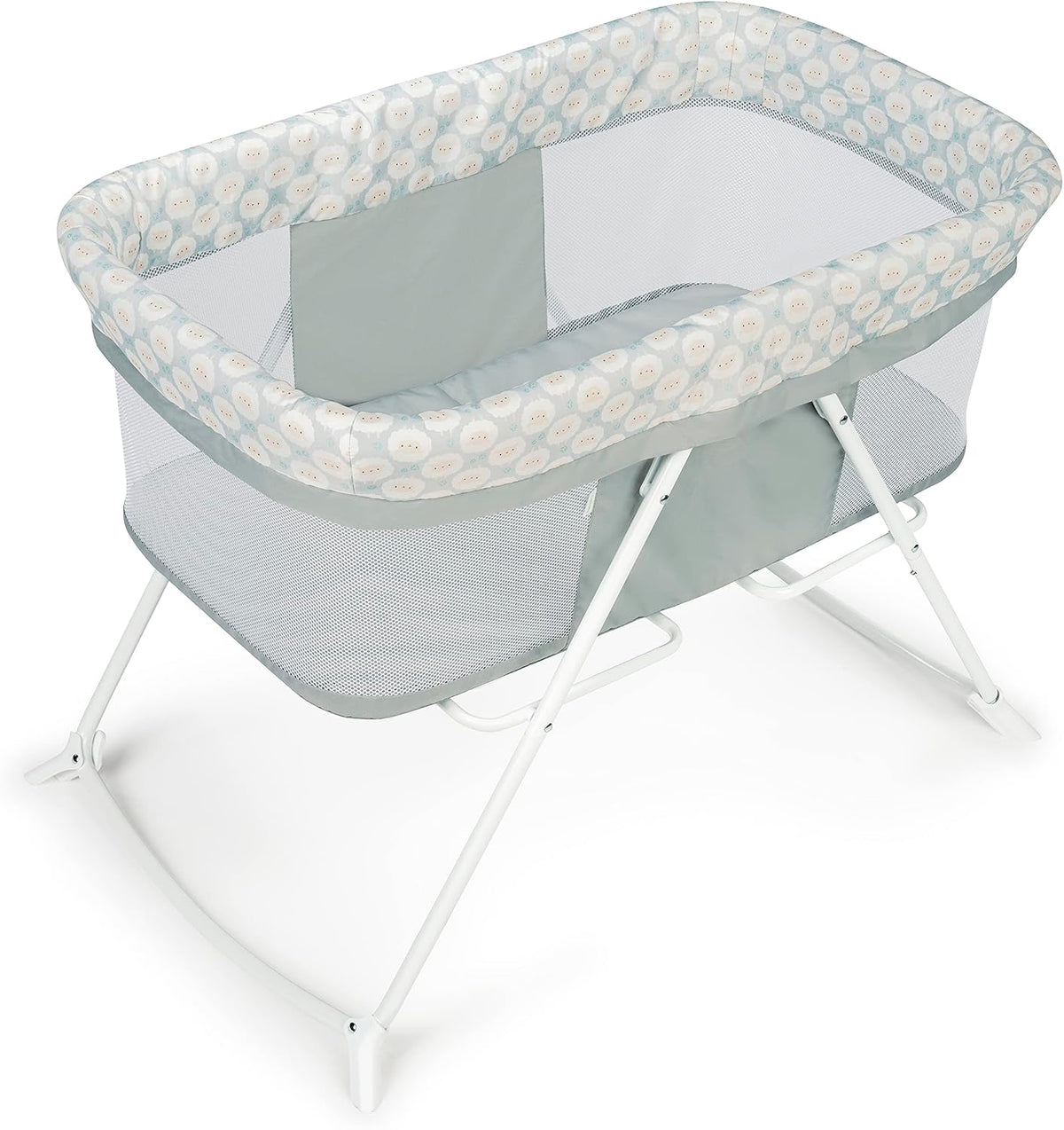 Ingenuity Snooze & Stow Portable Folding Rocking Bassinet (Sheppy) - Kidsy