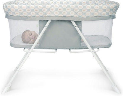 Ingenuity Snooze & Stow Portable Folding Rocking Bassinet (Sheppy) - Kidsy