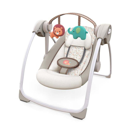 Ingenuity Soothe 'n Delight Compact Portable Baby Swing (Cozy Kingdom) - Kidsy