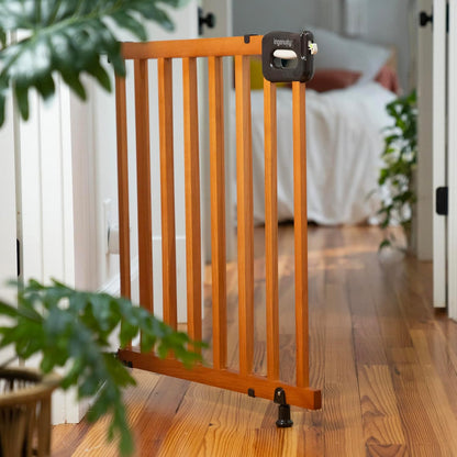 Ingenuity Stairway 48W Wood Baby Gate 30–48-Inch (Oak Wood) - Kidsy