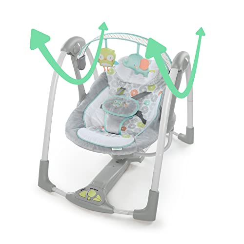 Ingenuity Swing 'n Go 5 - Speed Baby Swing (Hugs & Hoots) - Kidsy