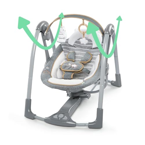 Ingenuity Swing 'n Go Deluxe 5 - Speed Baby Swing (Bella Teddy) - Kidsy