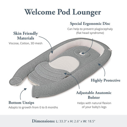 Inglesina Welcome Pod Baby Lounger (Balance Green) - Kidsy