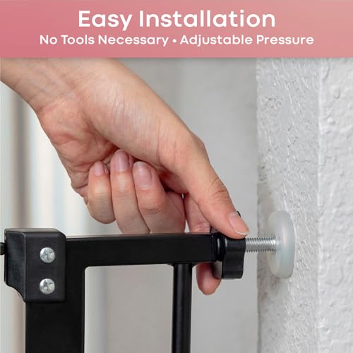 InnoTruth 28.9 - 42.1" Wide, 30" Tall Gates (Black) - Kidsy