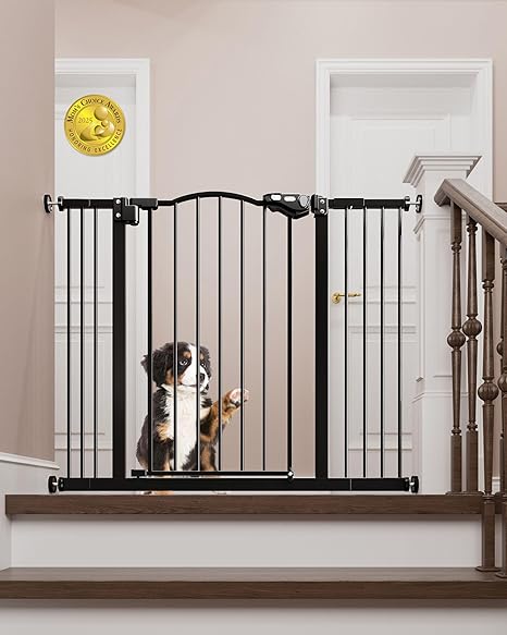 InnoTruth 30" Baby Gate 29–39.6" (Black) - Kidsy