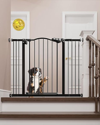 InnoTruth 30" Baby Gate 29–39.6" (Black) - Kidsy