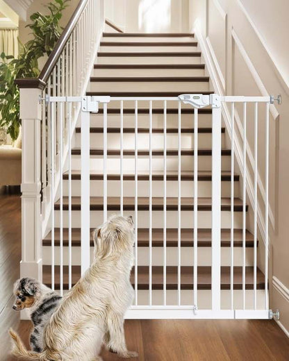 InnoTruth 36" Extra Tall Baby Gate (Pure White) - Kidsy