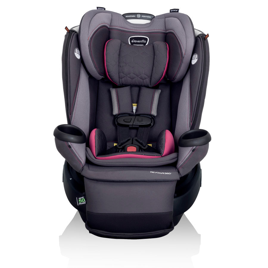 New Revolve360 Extend Rotational All-in-One Convertible Car Seat with Quick Clean Cover