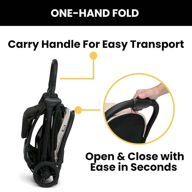 Jeep Altitude Compact Travel Stroller by Delta Children (Tan) - Kidsy