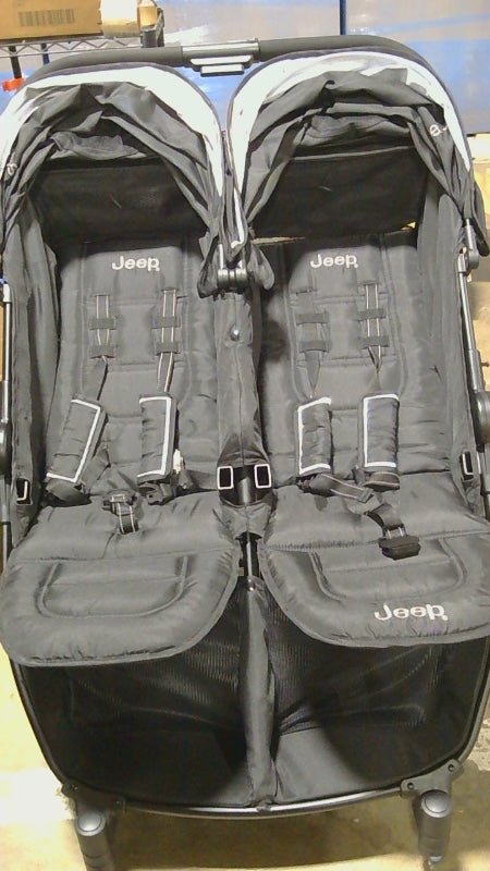 Jeep Destination Ultralight Double Stroller (Midnight Black) - Kidsy