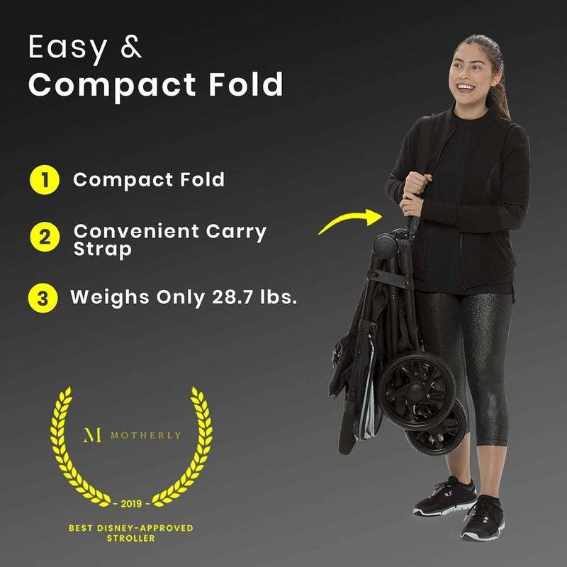 Jeep Destination Ultralight Double Stroller (Midnight Black) - Kidsy