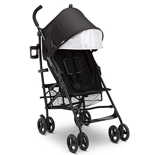 Jeep PowerGlyde Plus Lightweight Travel Stroller (Black) - Kidsy