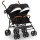 Jeep PowerGlyde Plus Side x Side Double Stroller (Black) - Kidsy