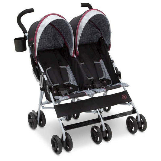 Jeep Scout Double Stroller (Lunar Burgundy) - Kidsy