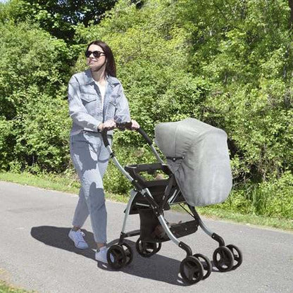Jeep Unlimited Reversible Handle Stroller (Grey Tweed) - Kidsy