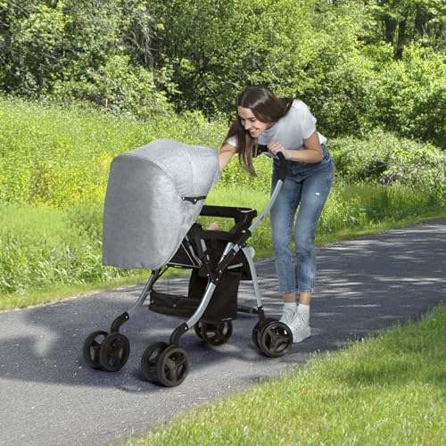 Jeep Unlimited Reversible Handle Stroller (Grey Tweed) - Kidsy