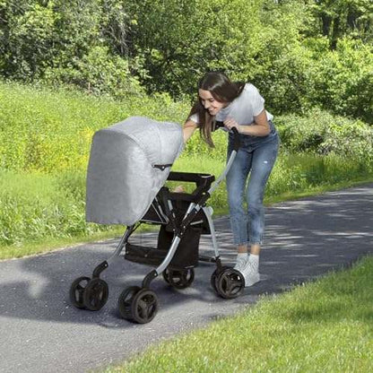 Jeep Unlimited Reversible Handle Stroller (Grey Tweed) - Kidsy