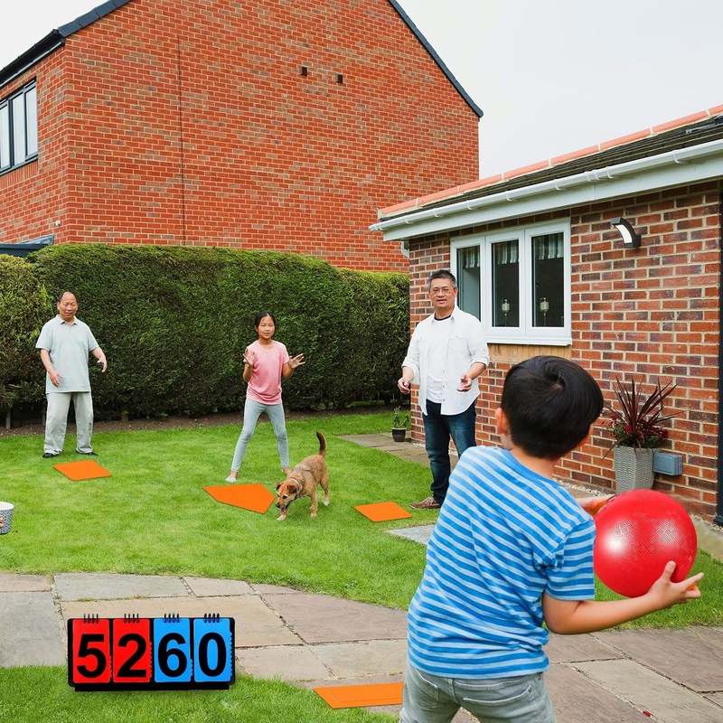 Jenaai 18 Pcs Sports Kickball Set 10 inch (Red) - Kidsy