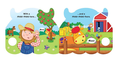 Jiggle & Discover Old MacDonald Deluxe Interactive Board Book - Kidsy