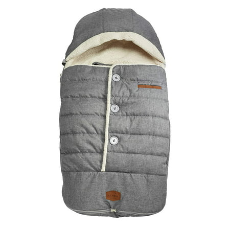 JJ Cole Bundle Me Urban Toddler Bunting Bag Baby Stroller Cover & Baby Car Seat Cover (Heather Gray) - Kidsy