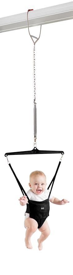 Jolly Jumper Original Baby Exerciser (Black Saddle) - Kidsy