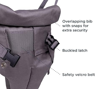 Jolly Jumper Original Baby Exerciser (Grey Safari Saddle) - Kidsy