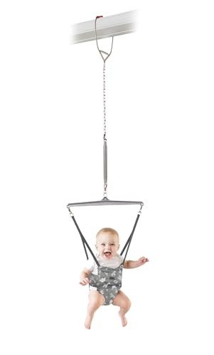 Jolly Jumper Original Baby Exerciser (Grey Safari Saddle)