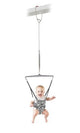 Jolly Jumper Original Baby Exerciser (Grey Safari Saddle) - Kidsy