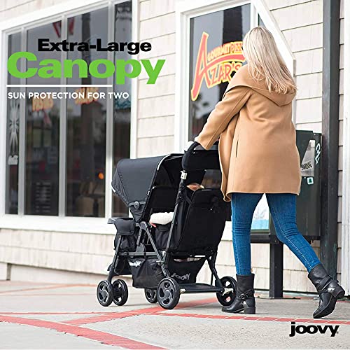 Joovy Caboose Too Ultralight Sit and Stand Tandem Double Stroller (Black) - Kidsy