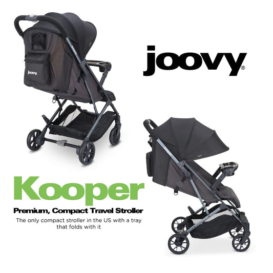 Joovy Kooper Lightweight Baby Stroller with Compact Fold (Forged Iron) - Kidsy