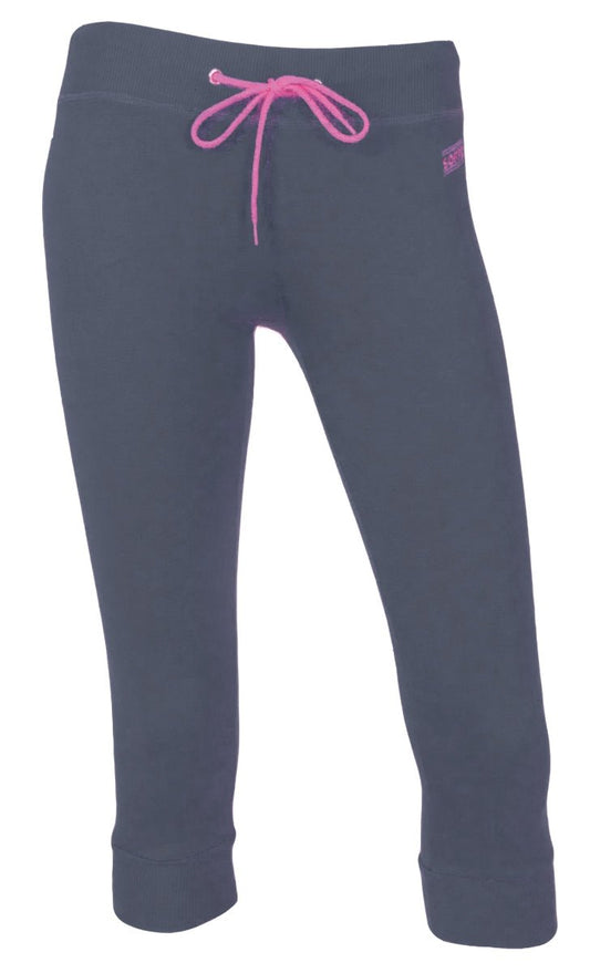 Junior Year Round Skinny Capri - Gunmetal & Cotton Candy (Large) - Kidsy