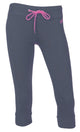 Junior Year Round Skinny Capri - Gunmetal & Cotton Candy (Large) - Kidsy